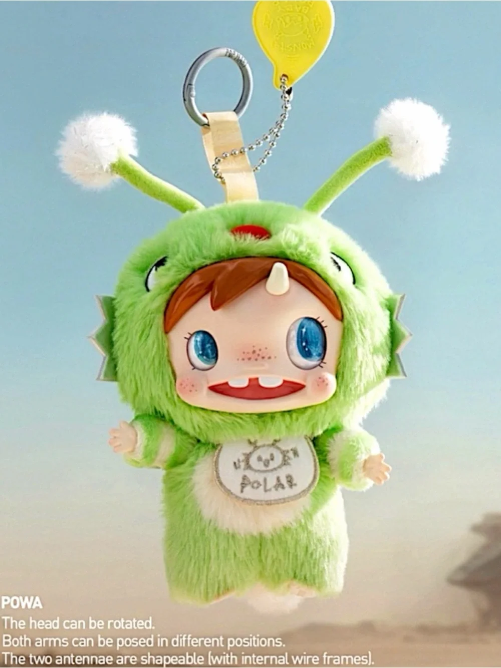 Pop Mart Polar Monster Baby Collection Series Plush Pendant Powa - Picture 3 of 16
